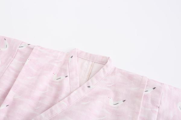 Mimi Mono Baby Kimono Pink Seagulls